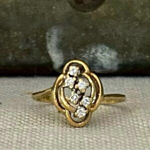 Vintage 14k Diamond Ring